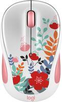 Logitech - M325c Color Collection Wireless Optical Mouse Nano Receiver - Summer Bouquet - Front_Zoom