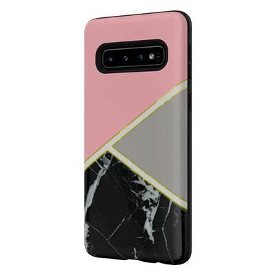 ArtsCase - StrongFit Designers Cutesy by CAS Case for Samsung Galaxy S10 - Yellow/Pink/Gray/Black