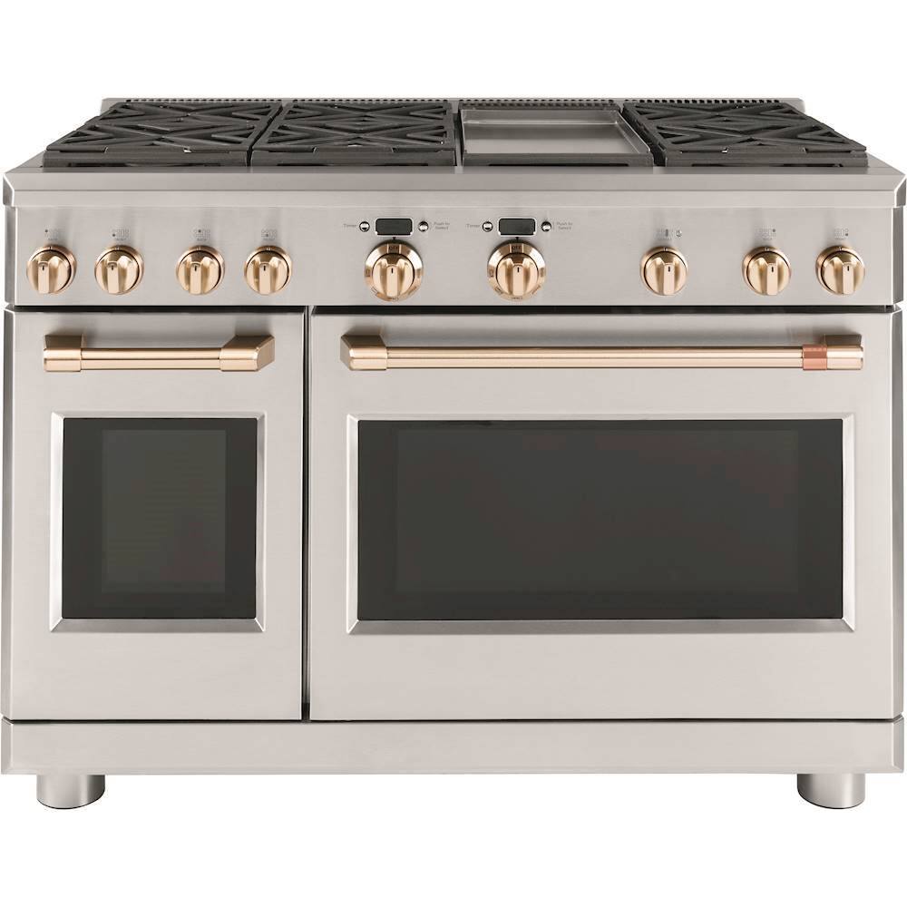 Alt View 11. Café - Handle and Knob Set for Select Café Gas Ranges - Brushed Bronze.