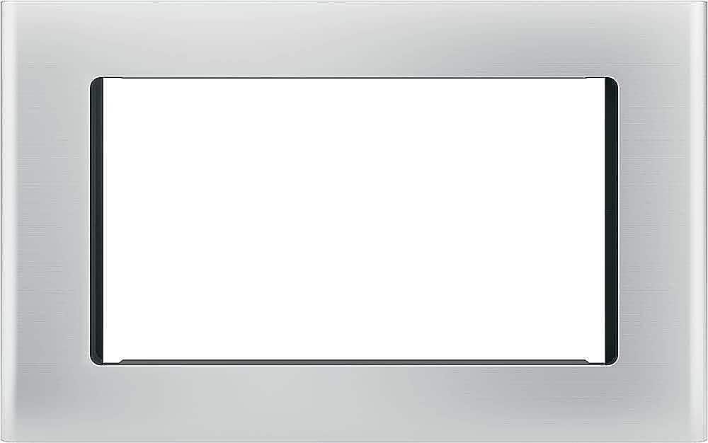 Café - 27" Microwave Trim Kit Stainless - Stainless Steel - Front_Zoom