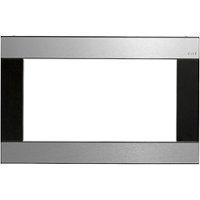 Café - Modern Glass 27" Trim Kit for Microwave Ovens - Platinum Glass - Front_Zoom