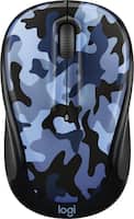 Logitech - M325c Color Collection Wireless Optical Mouse Nano Receiver - Blue Camo - Front_Zoom