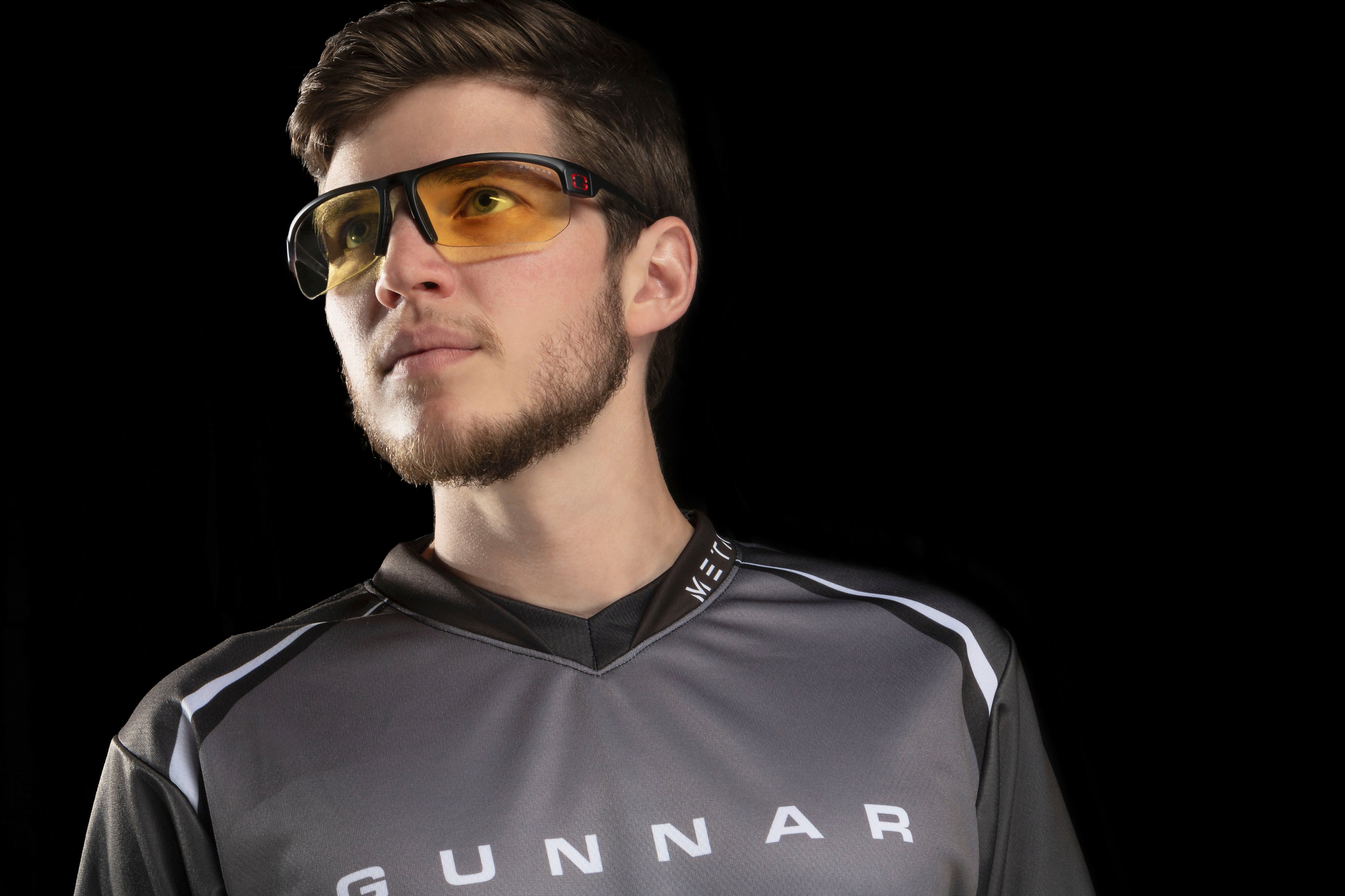 GUNNAR - Gafas para juegos Torpedo con revestimiento antirreflectante, lentes ámbar - Onyx