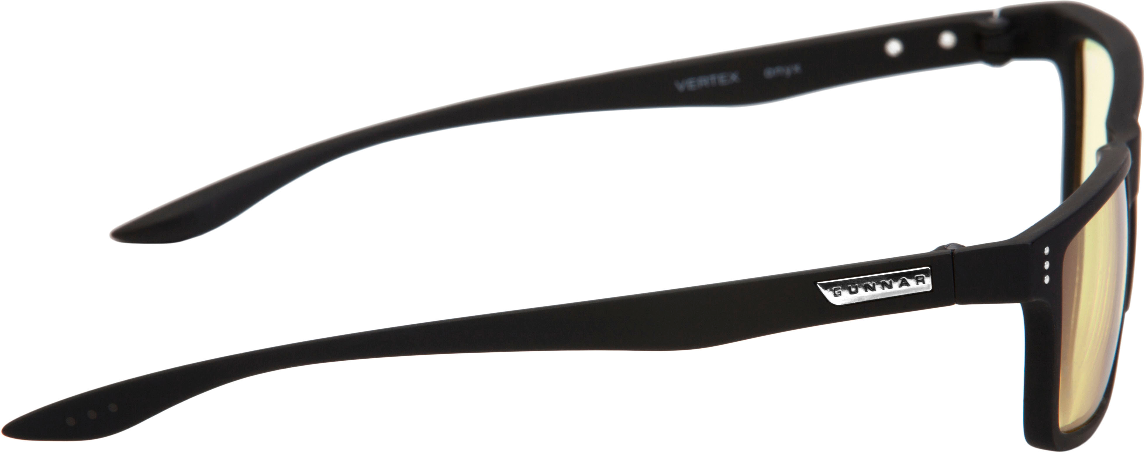 Gunnar - Vertex Gaming Glasses with Blue Light Reduction, Amber Lenses - Onyx