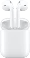 Apple - Geek Squad Certified Refurbished AirPods with Charging Case (Latest Model) - White - Front_Zoom