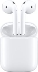 Apple - Geek Squad Certified Refurbished AirPods with Charging Case (2nd generation) - White - Front_Zoom