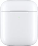 Front. Apple - Geek Squad Certified Refurbished AirPods Wireless Charging Case - White.