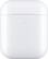 Front. Apple - Geek Squad Certified Refurbished AirPods Wireless Charging Case - White.