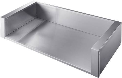 Left View: DCS by Fisher & Paykel - 6" Storage Accessory Unit for Select DCS Grills - Stainless Steel