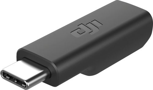 DJI - Osmo Pocket USB-C to 3.5mm Microphone Adapter - Black