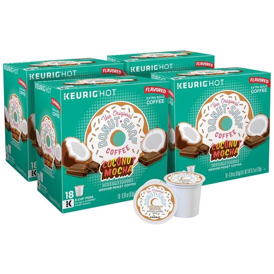 The Original Donut Shop Coconut Mocha K-Cup Pods (4-Pack ...