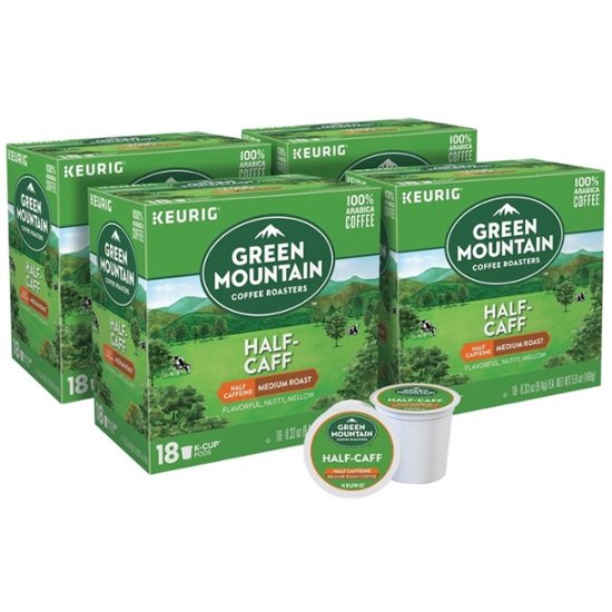 Keurig Green Mountain Roasters Half-Caff K-Cup Pods (4 ...