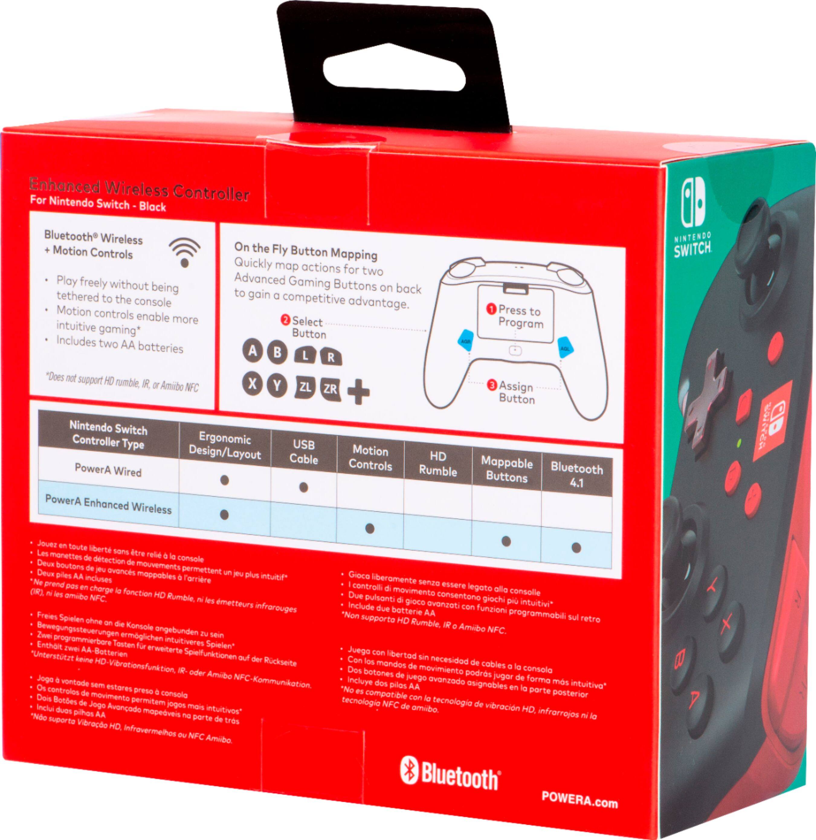 Alt View 17. PowerA - Enhanced Wireless Controller for Nintendo Switch - Black.