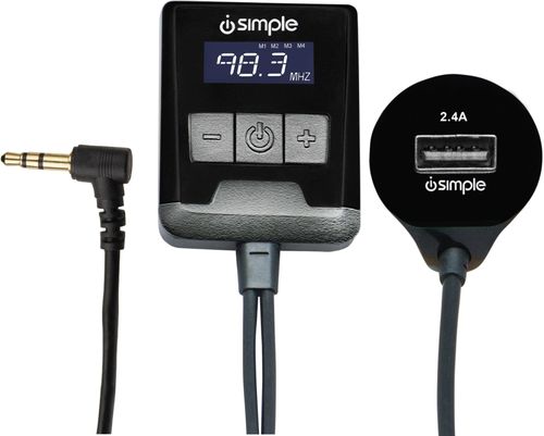 iSimple - FM Modulator for Most 3.5mm-Enabled Devices - Black