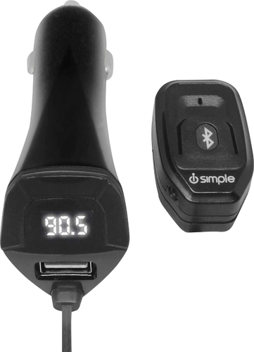 iSimple - Bluetooth FM Transmitter - Black