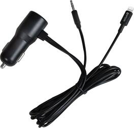 iSimple - 3.3' Lightning-to-3.5mm AUX Cable - Black