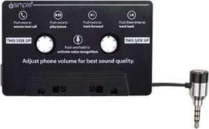 iSimple - CallCassette Adapter - Black - Front_Zoom