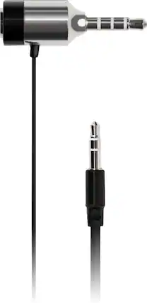 Front. iSimple - 3.5mm Audio Cable for Most Vehicles - Black.