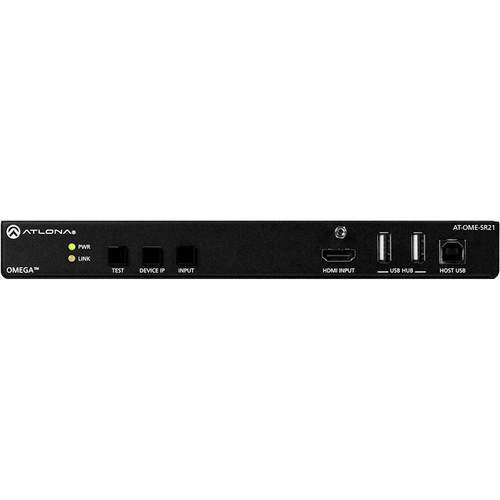 Atlona - Omega Series Scaler for HDBaseT and HDMI with USB - Black