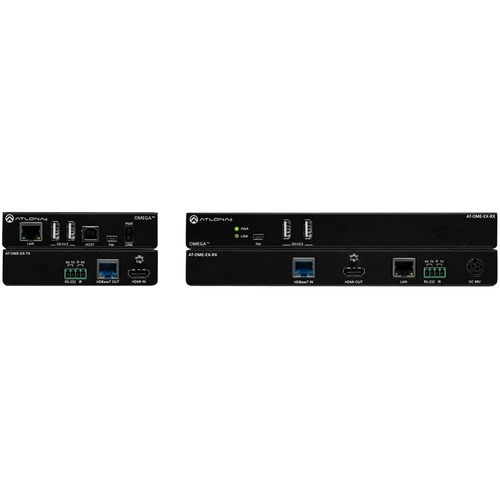 Atlona - Video/Audio/Infrared/USB/Serial/Network Extender - Black