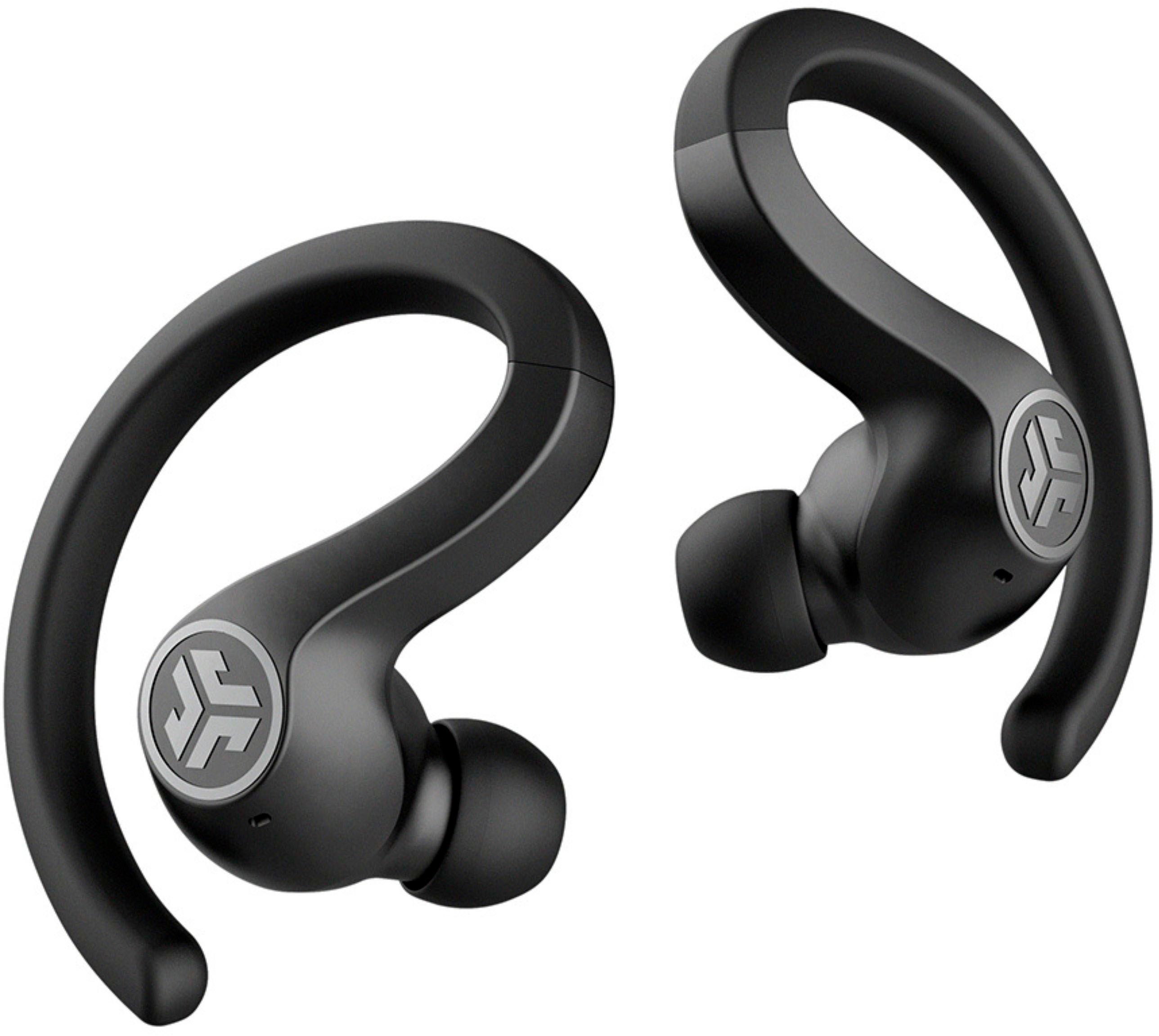 Angle View: JLab - JBuds Air Sport True Wireless In-Ear Headphones - Black