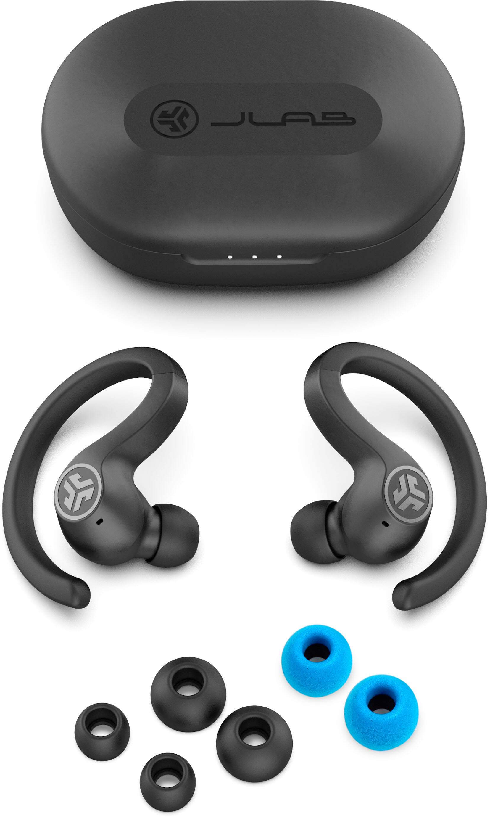 Alt View 12. JLab - JBuds Air Sport True Wireless Earbuds - Black.