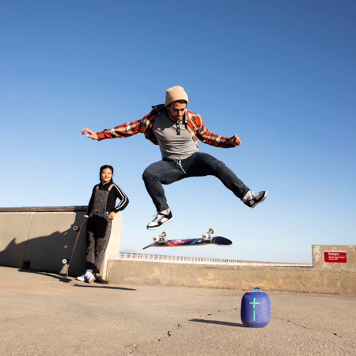 Alt View 11. Ultimate Ears - WONDERBOOM 2 Portable Wireless Bluetooth Speaker with Waterproof/Dustproof Design - Bermuda Blue.