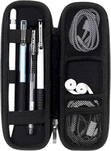 Alt View 13. SaharaCase - SaharaBasics Holder Case for Apple Pencil, Microsoft Surface Pen, and Samsung Stylus Pen - Black.