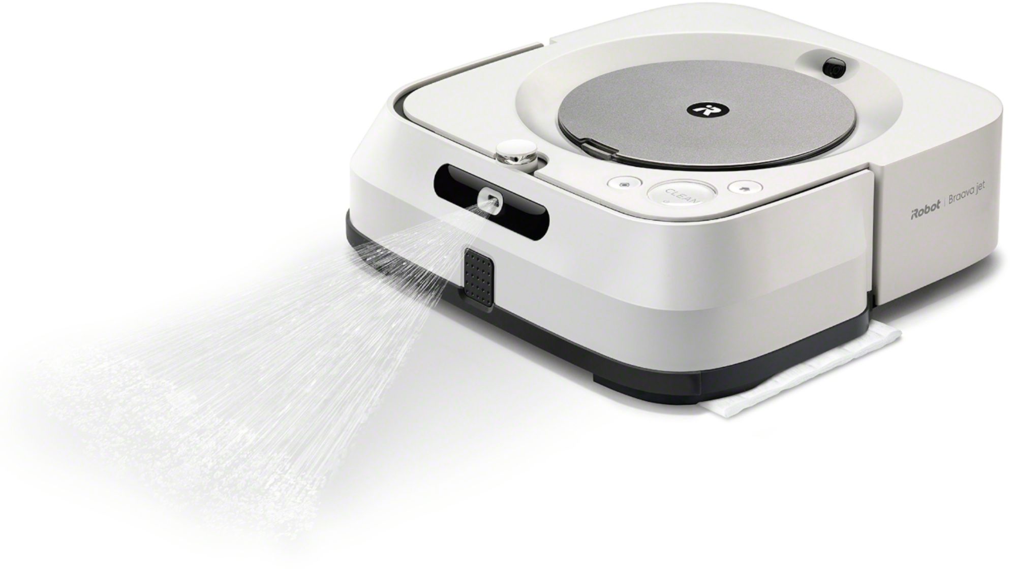 Angle View: iRobot - Braava jet m6 Wi-Fi Connected Robot Mop - White