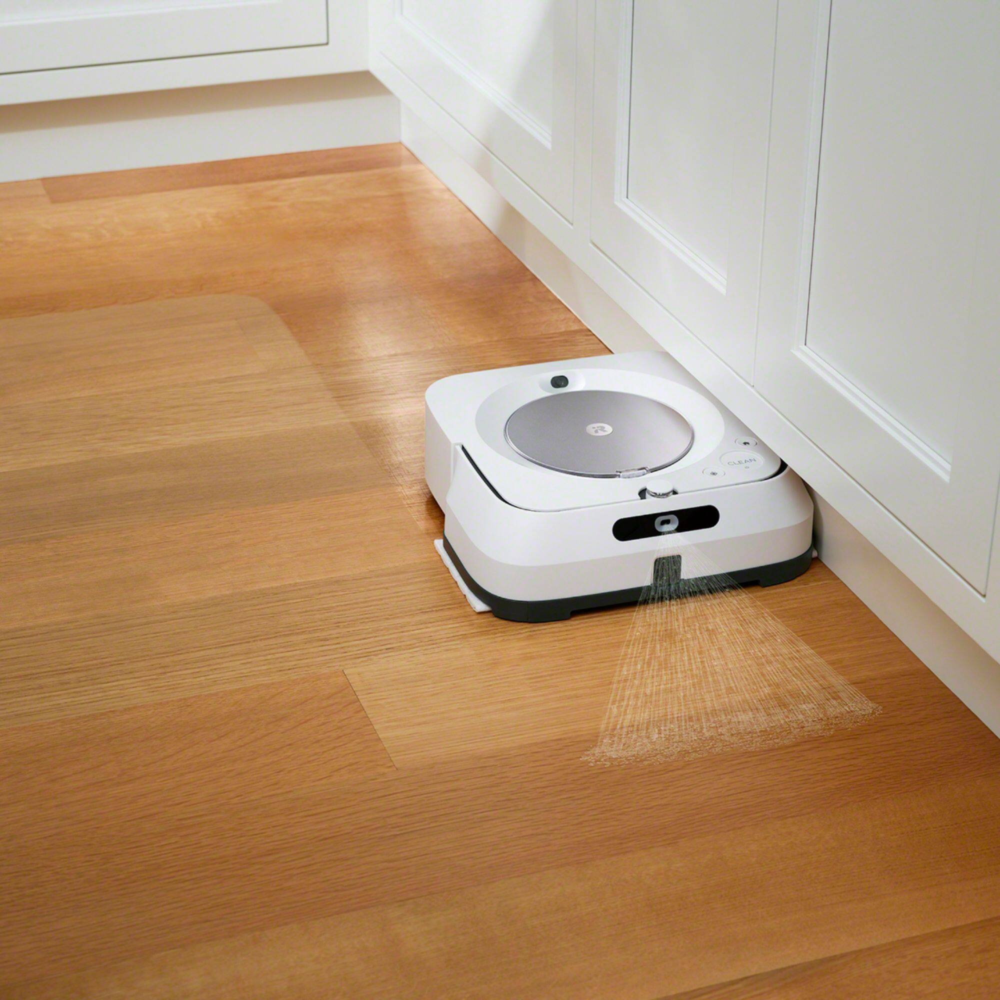 John Pye Auctions - IROBOT BRAAVA 390T FLOOR MOPPING ROBOT- WHITE/BLACK.