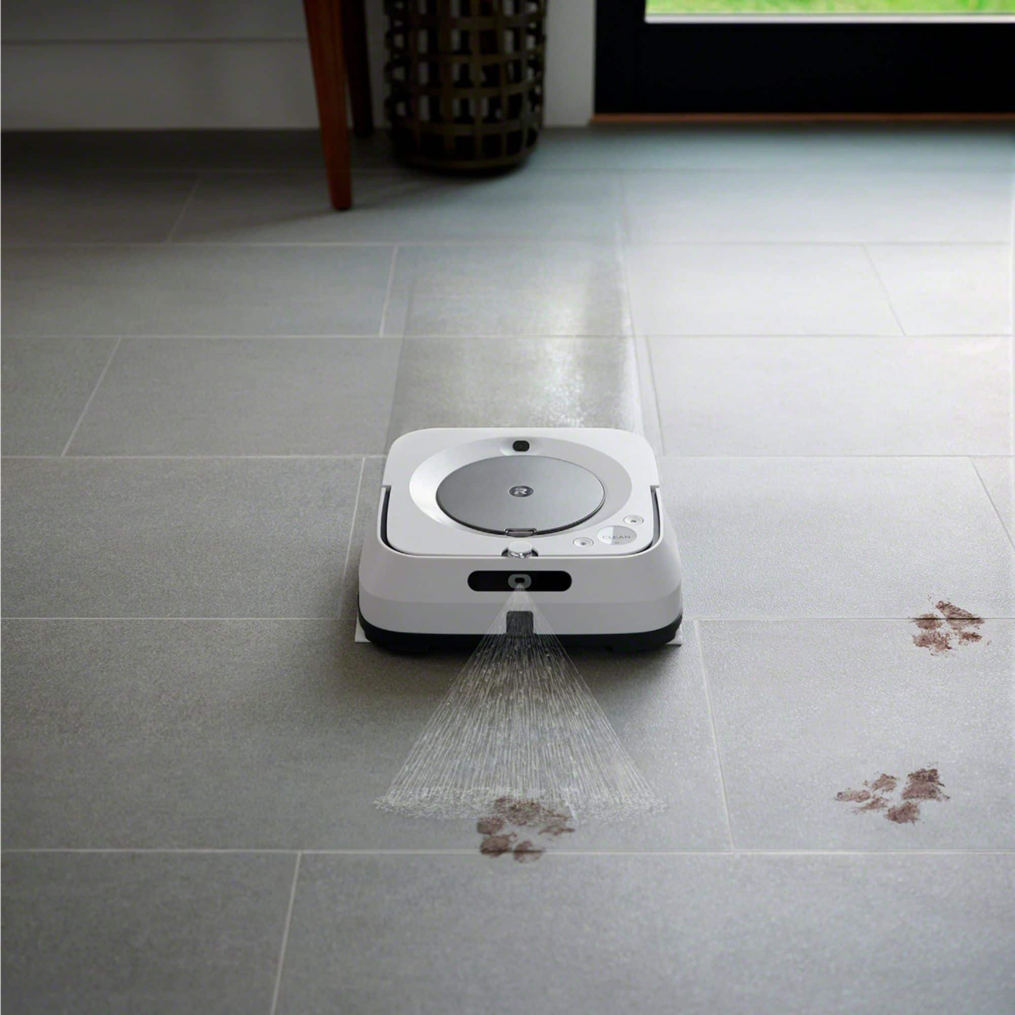 Alt View 12. iRobot - Braava jet m6 Wi-Fi Connected Robot Mop - White.