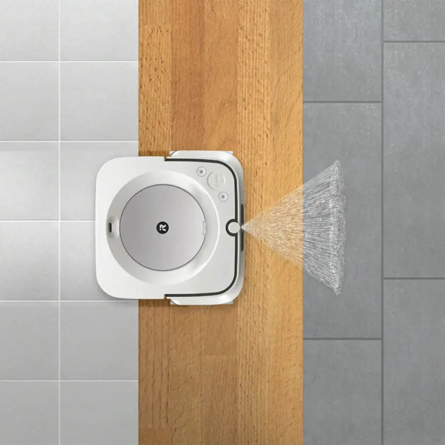 Alt View 16. iRobot - Braava jet m6 Wi-Fi Connected Robot Mop - White.