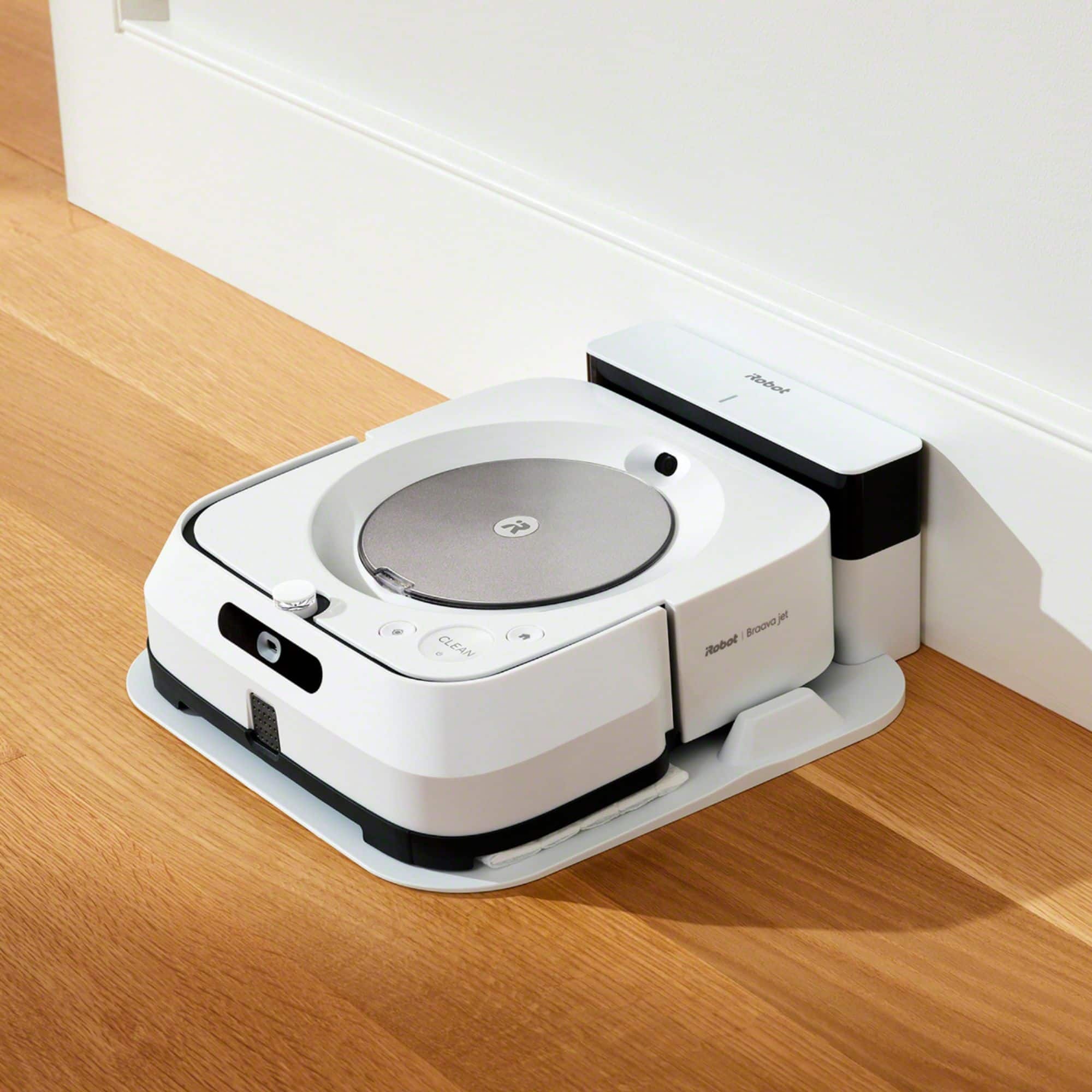 Alt View 18. iRobot - Braava jet m6 Wi-Fi Connected Robot Mop - White.