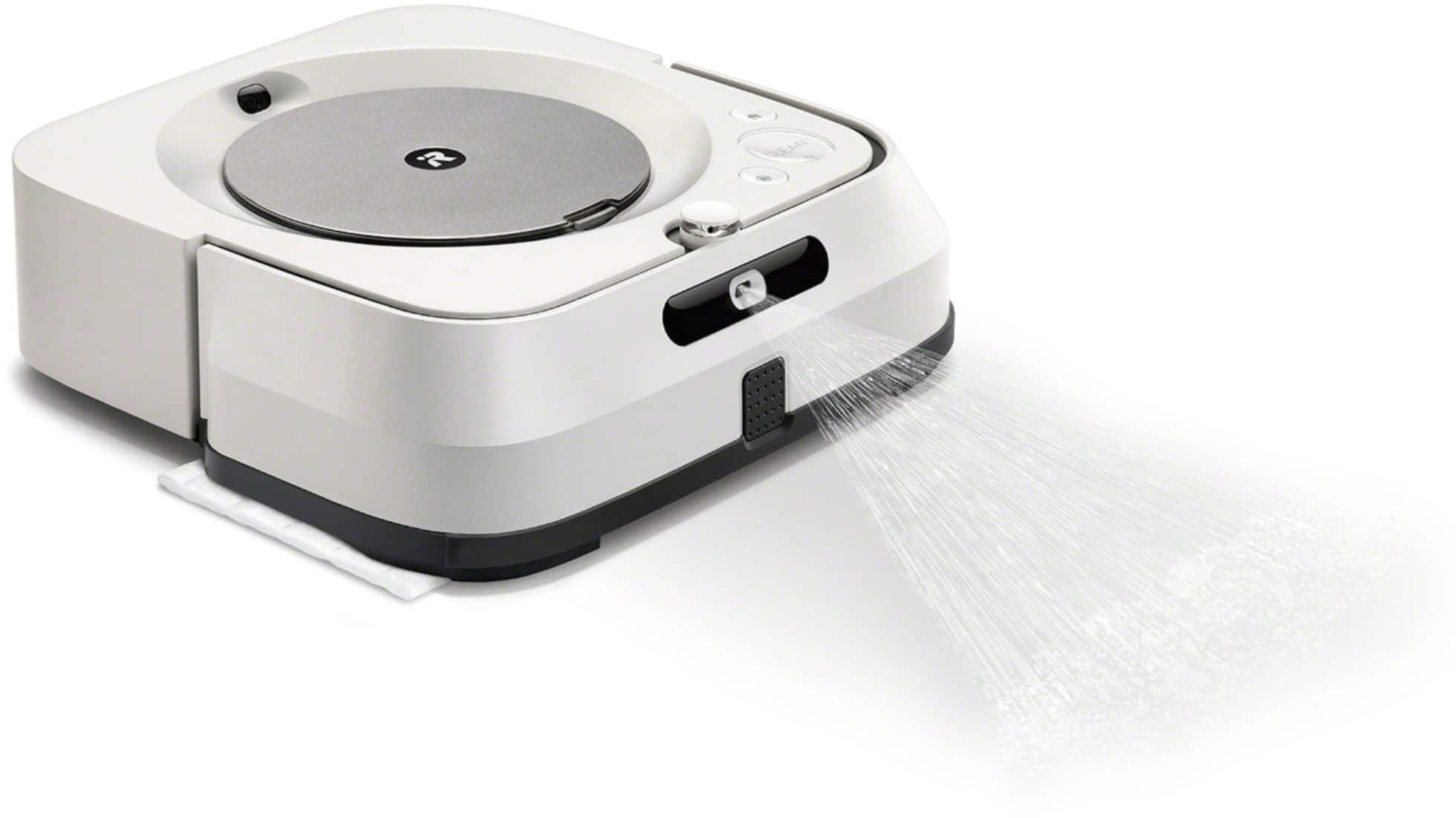 Left. iRobot - Braava jet m6 Wi-Fi Connected Robot Mop - White.