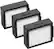 Front. iRobot - Roomba e and i Series High-Efficiency Filter (3-Pack) - Black/White.