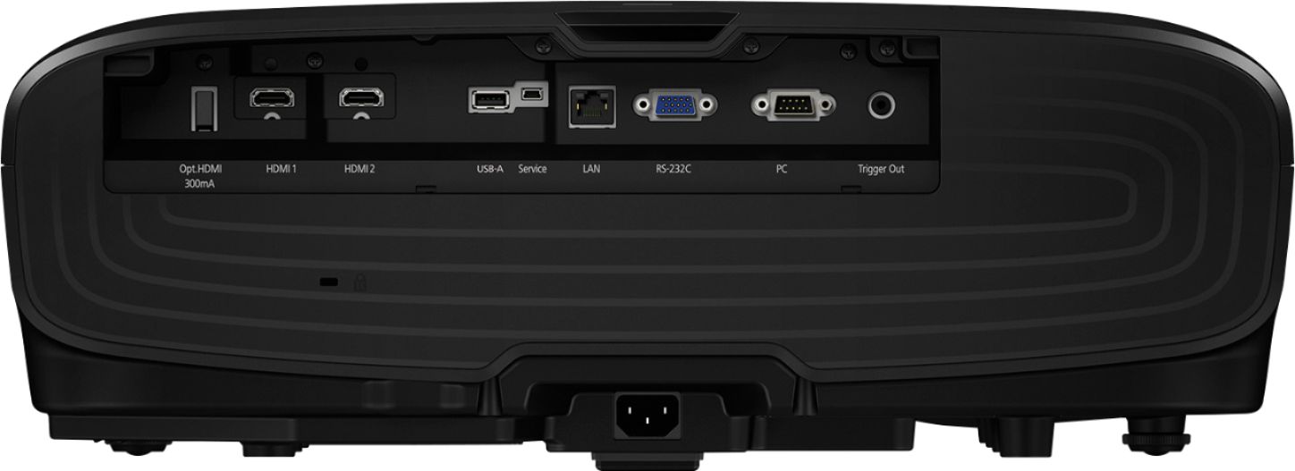 Back View: Epson - Pro Cinema 6050UB 4K 3LCD Projector with High Dynamic Range - Black