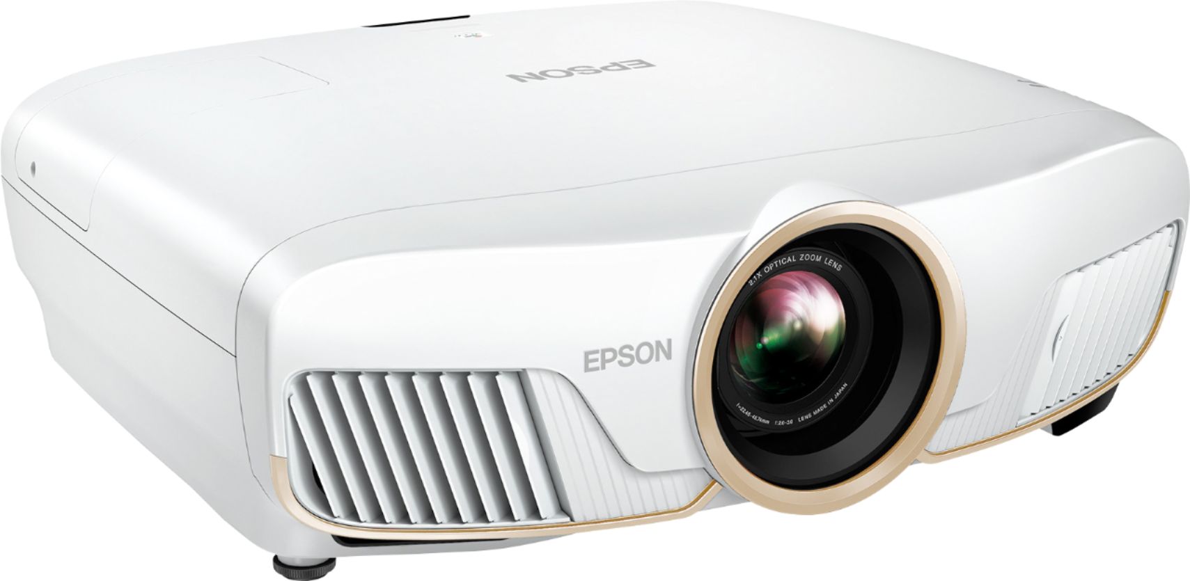 Angle View: Epson - Home Cinema 5050UB 4K PRO-UHD 3-Chip HDR Projector, 2600 lumens, UltraBlack, HDMI, Motorized Lens, Movies, Gaming - White