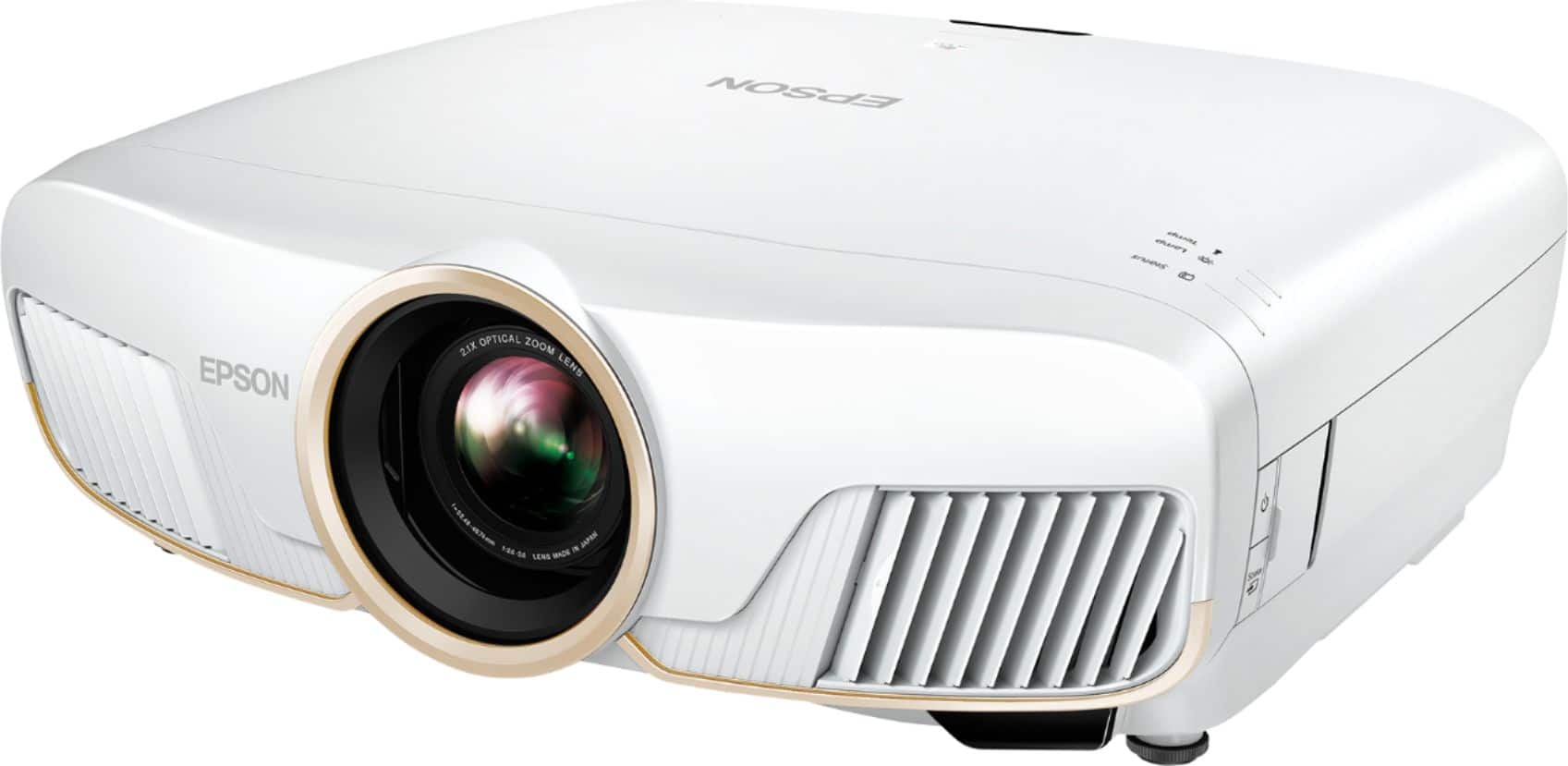 Left. Epson - Home Cinema 5050UB 4K PRO-UHD 3-Chip HDR Projector - White.