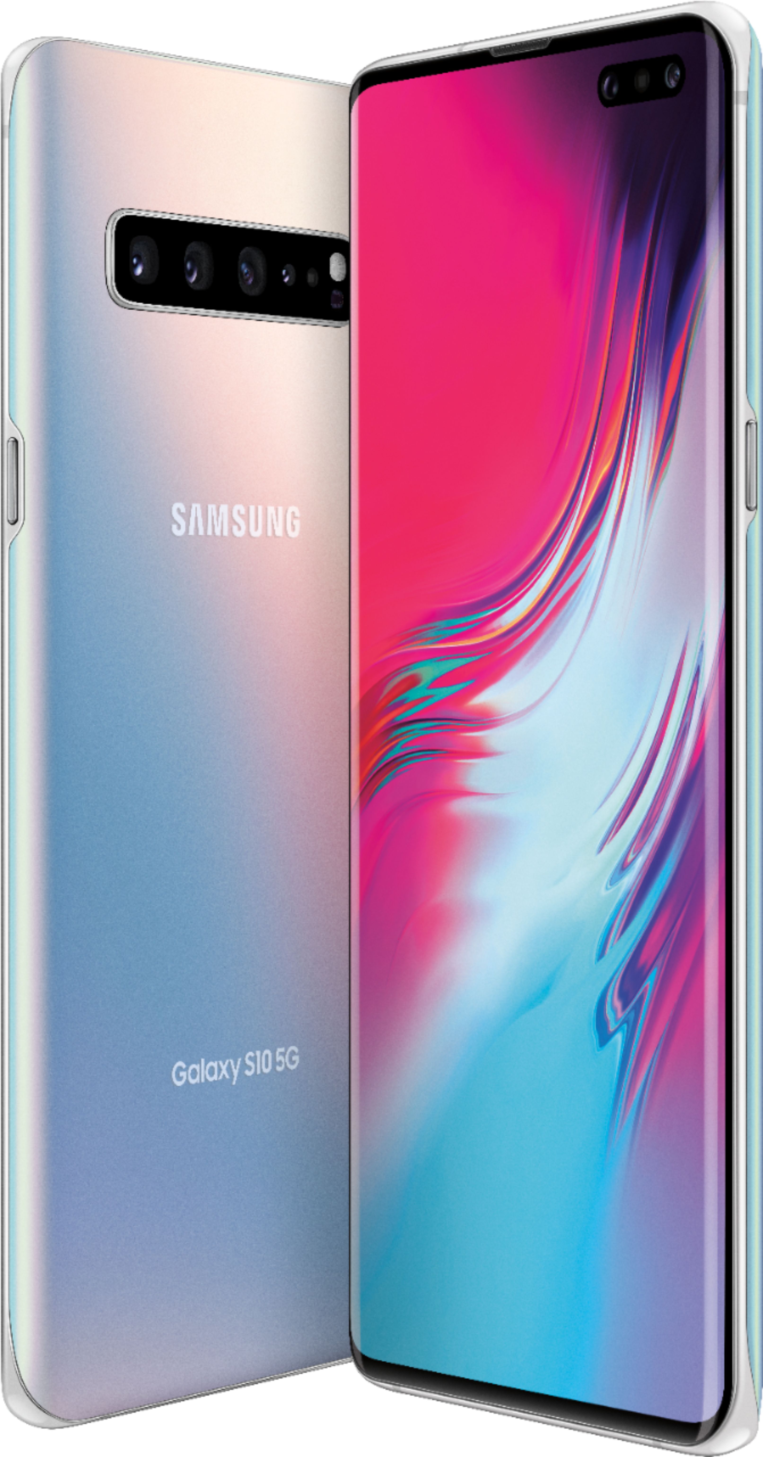 Samsung Galaxy S10 5g Enabled 256gb Crown Silver Verizon Smg977uzsv Best Buy