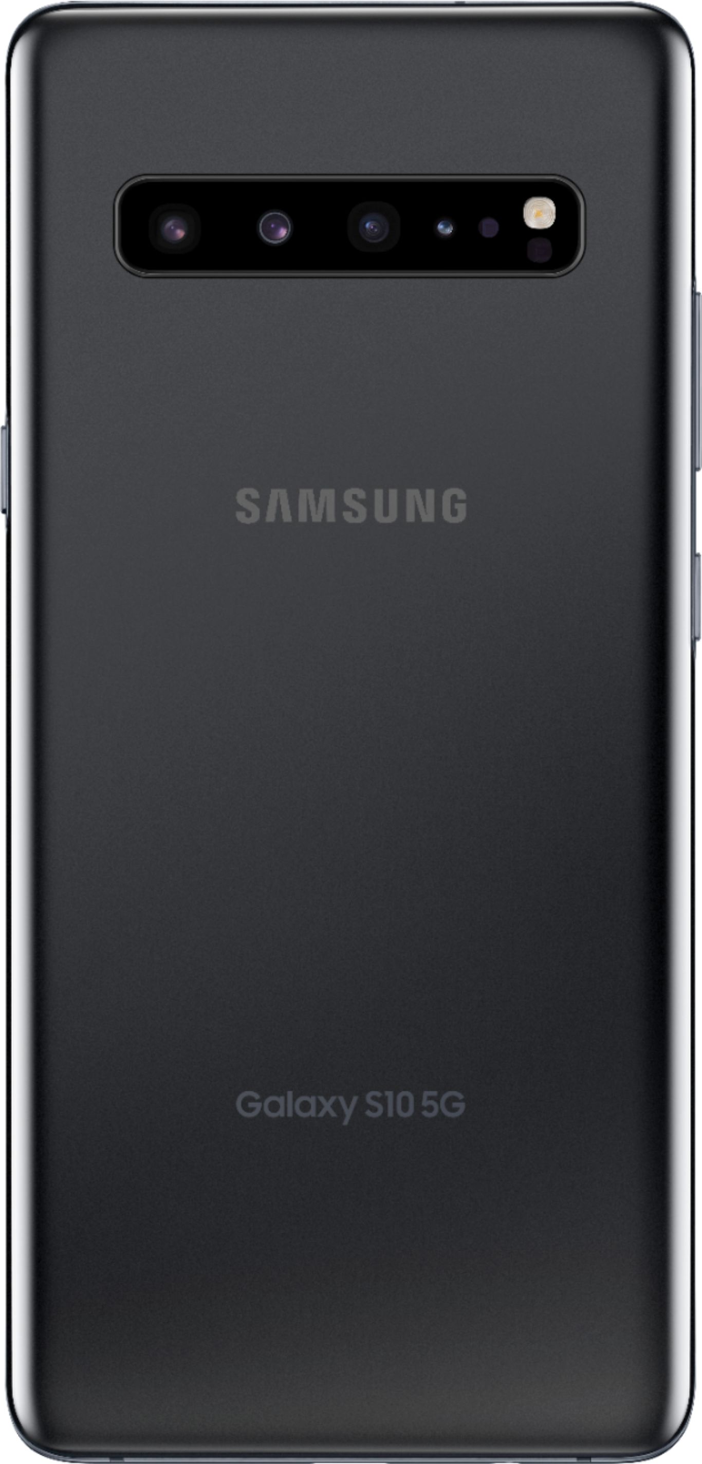 Back View: Verizon Wireless Samsung Galaxy S10 5G 256GB, Majestic Black