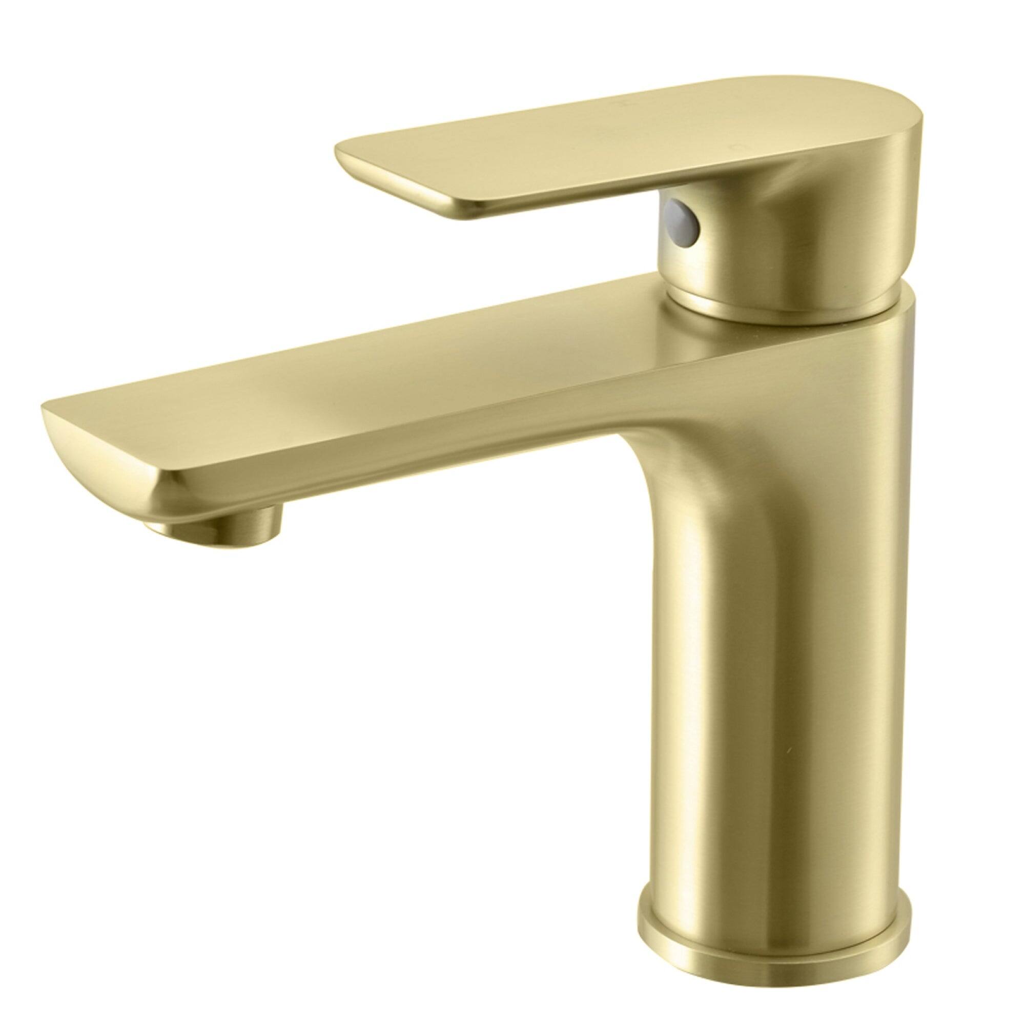 Alt View 10. Boyel Living - Single Hole Single Handle Bathroom Faucet with cUPC Water Supply Lines in Brushed Gold - Brushed Gold.