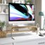 Alt View 11. Martha Stewart - Ryder Premium Monitor Stand With Storage - Gold.