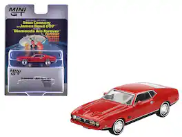 Mini GT - Ford Mustang Mach 1 007 James Bond "Diamonds Are Forever" (1971) Movie Limited Edition 1/64 - Red