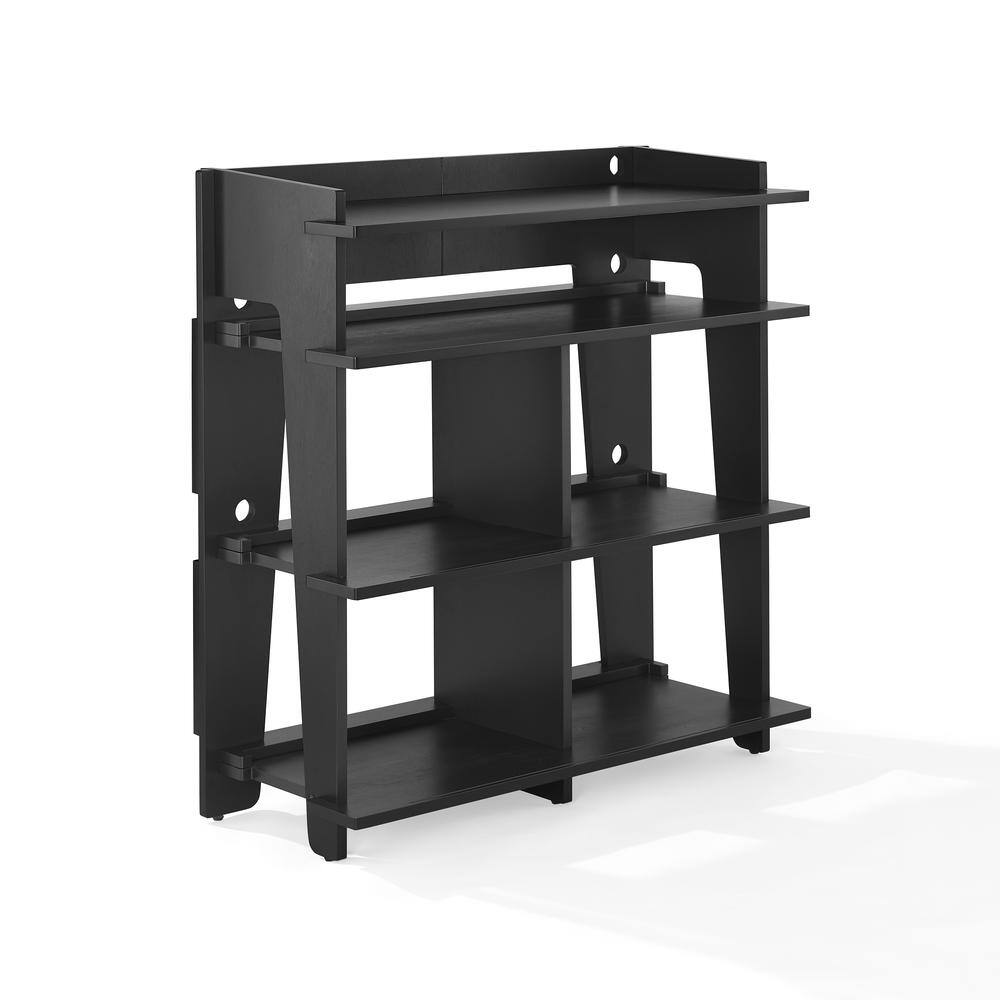 Alt View 2. Crosley Furniture - Soho Record Storage Console - Black.