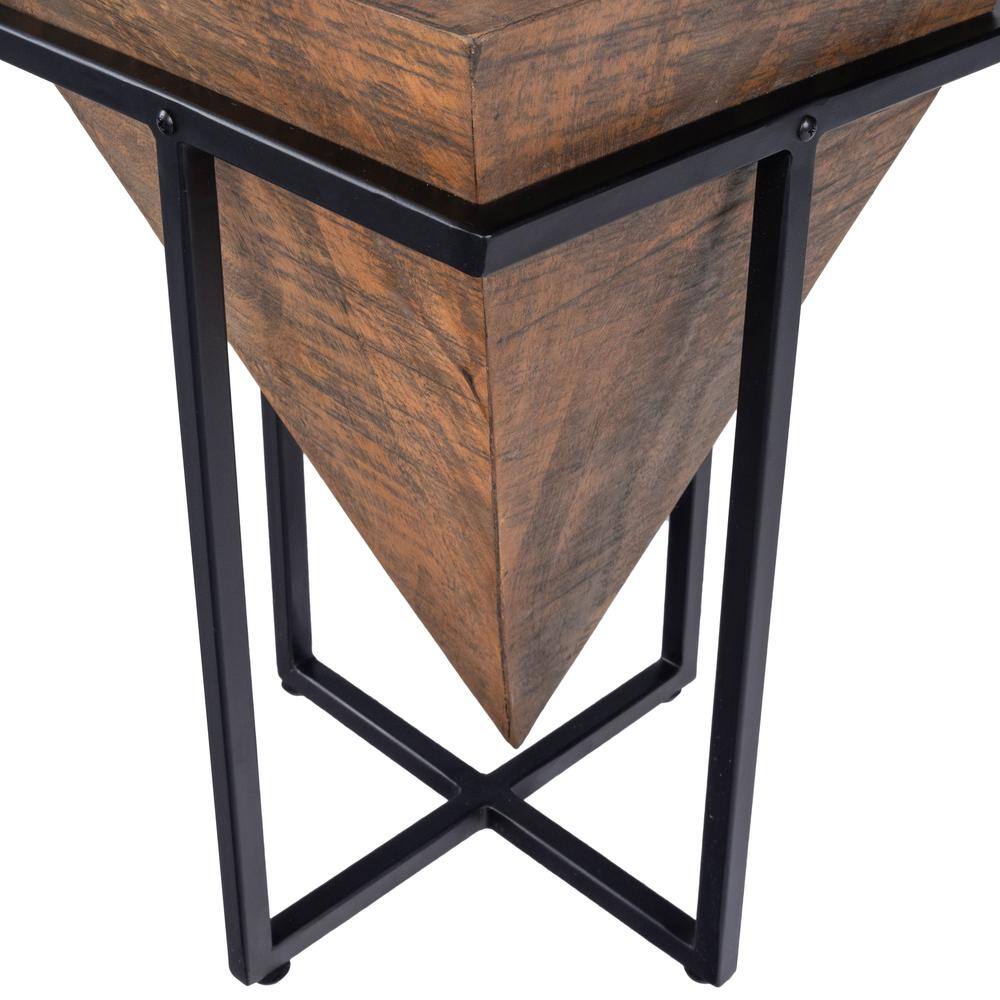 Alt View 6. Butler Specialty - Gulnaria Wood & Metal Side Table - Dark Brown.