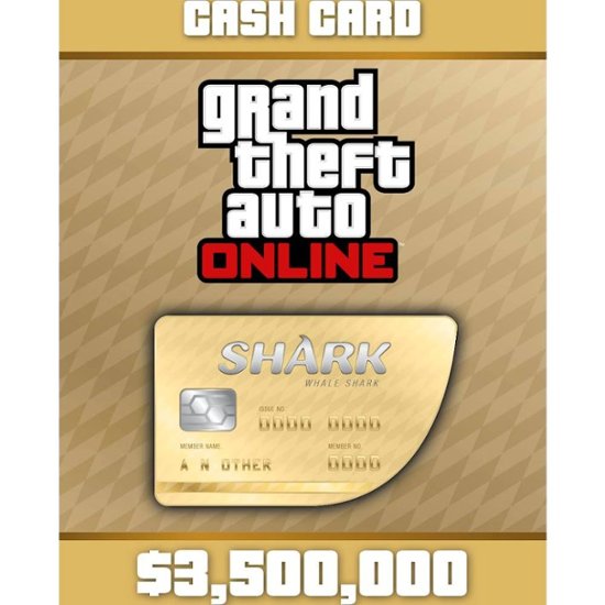 Front Zoom. Grand Theft Auto Online $3,500,000 Whale Shark Cash Card - Windows [Digital].