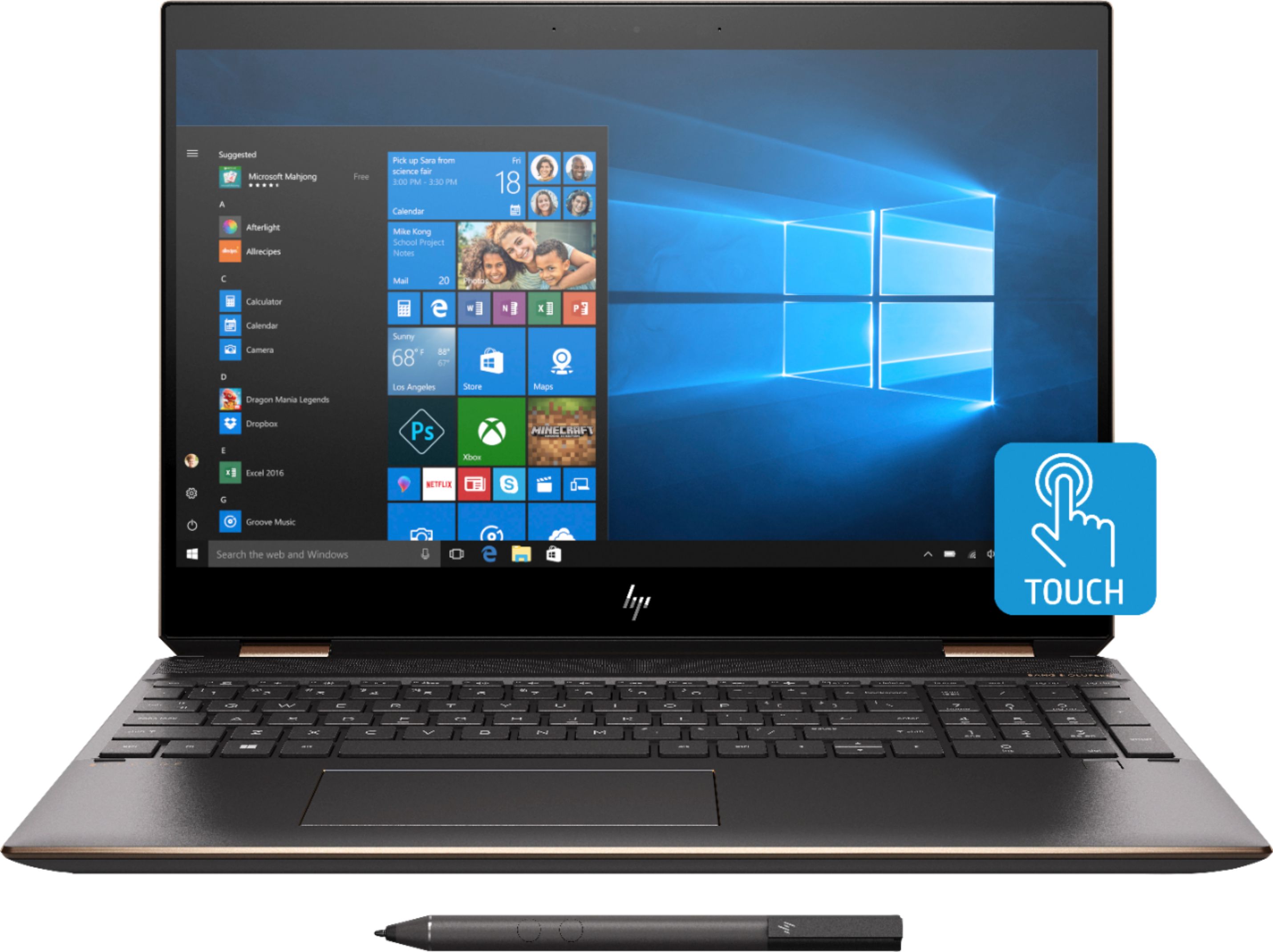 مشخصات، قیمت و خرید لپ تاپ HP Spectre x360 15 i7 8565U NVIDIA MX150 BestLaptop4u.com