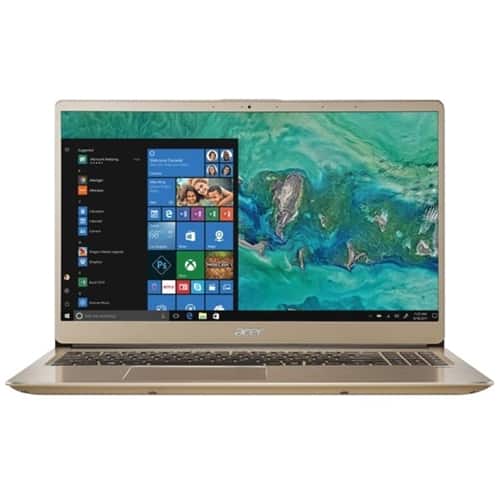 Front. Acer - Swift 15.6" Refurbished Laptop - Intel Core i7 - 8GB Memory - 256GB Solid State Drive - Beige.