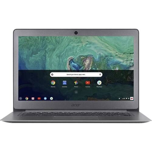 Acer - 14" Refurbished Chromebook - Intel Celeron N - 4GB Memory - 16GB Flash Storage - Black, Gray - Front_Standard