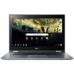 Front Zoom. Acer - 2-in-1 15.6" Refurbished Touch-Screen Chromebook - Intel Pentium - 4GB Memory - 32GB Flash Storage - Black, Gray.